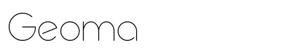 Geoma font preview